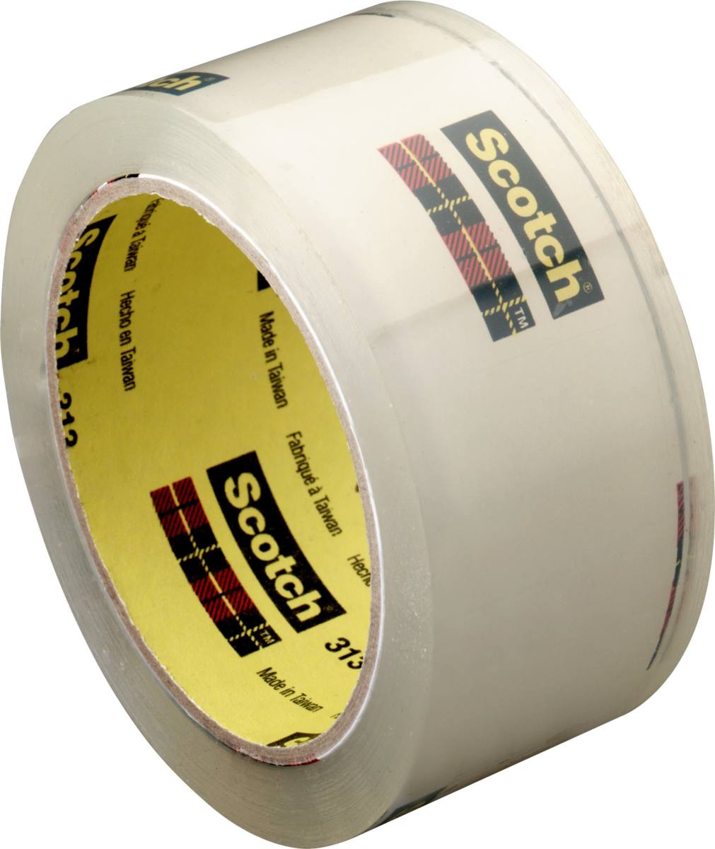 3M Scotch verpakkingstape 3707, transparant, 75 mm x 66 m, 0,055 m