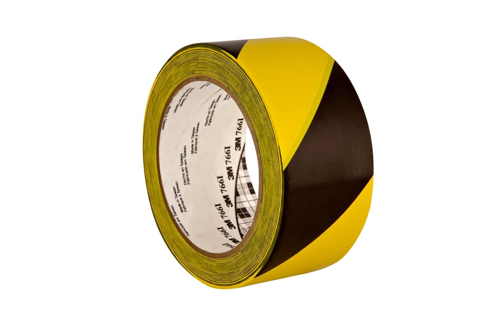 3M Nastro di segnalazione di pericolo 766, giallo/nero, 50 mm x 33 m, confezionato singolarmente e in modo pratico