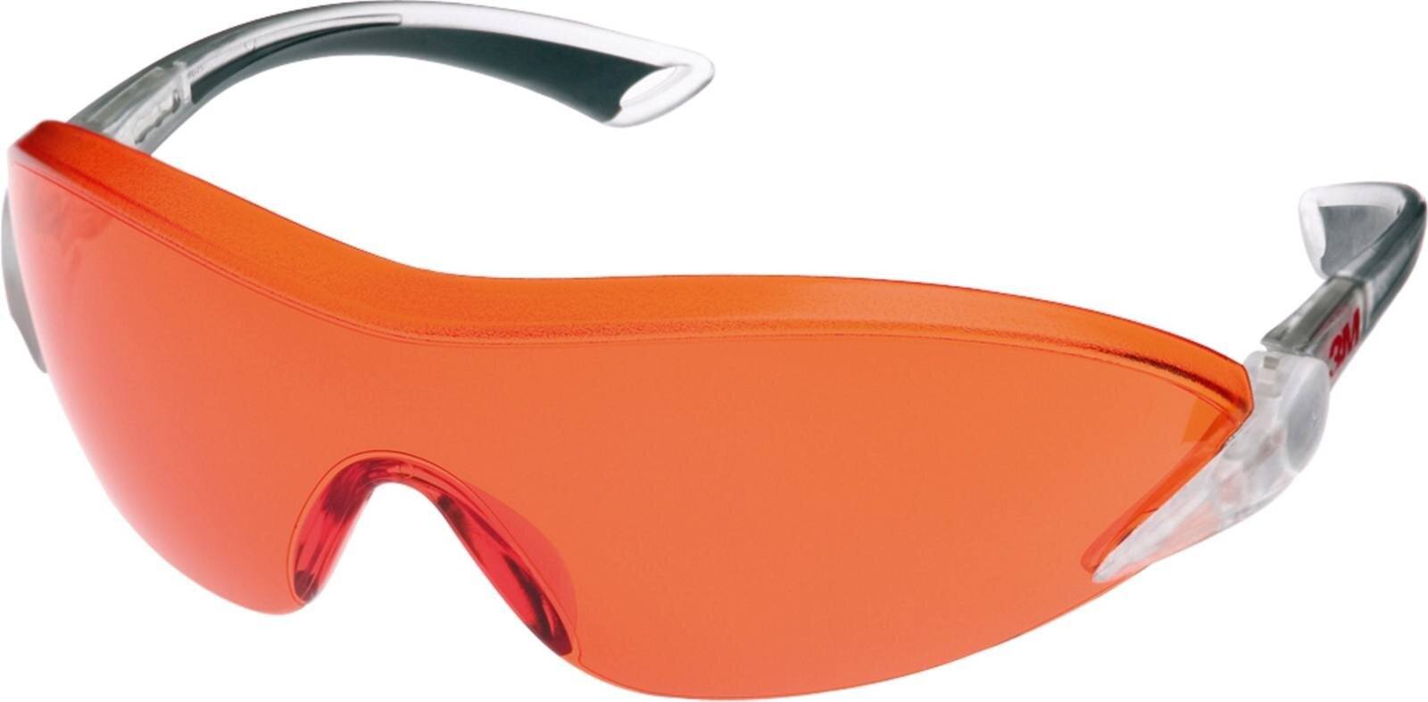 3M 2846 Schutzbrille AS/AF/UV, PC, orange getönt, einstellbare Bügellänge und -neigung,softe Bügelenden, Medizinbereich