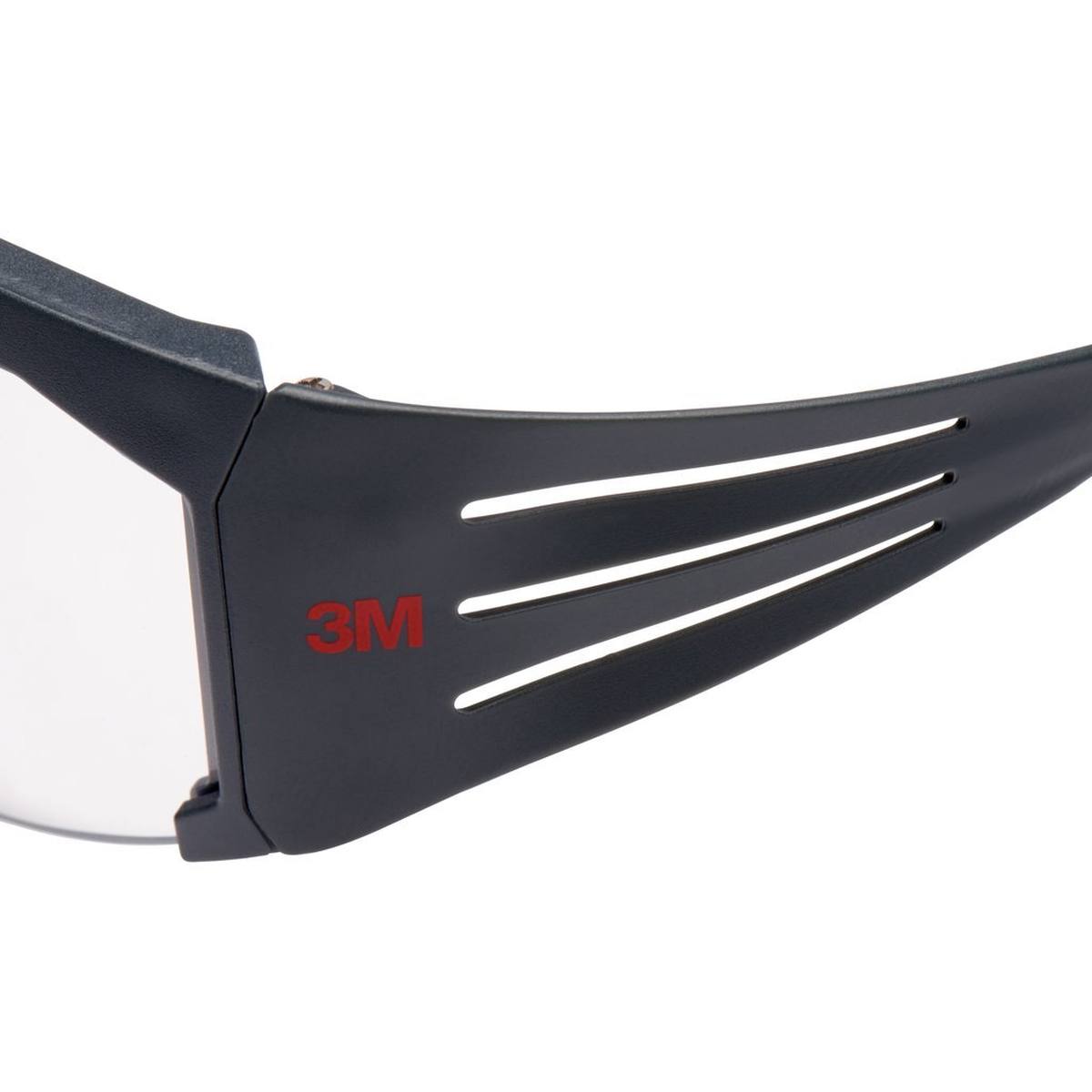 3M Gafas de protección SecureFit 600, patillas grises, tratamiento antivaho/antirayas Scotchgard (K&amp;N), lente transparente, SF601SGAF-EU