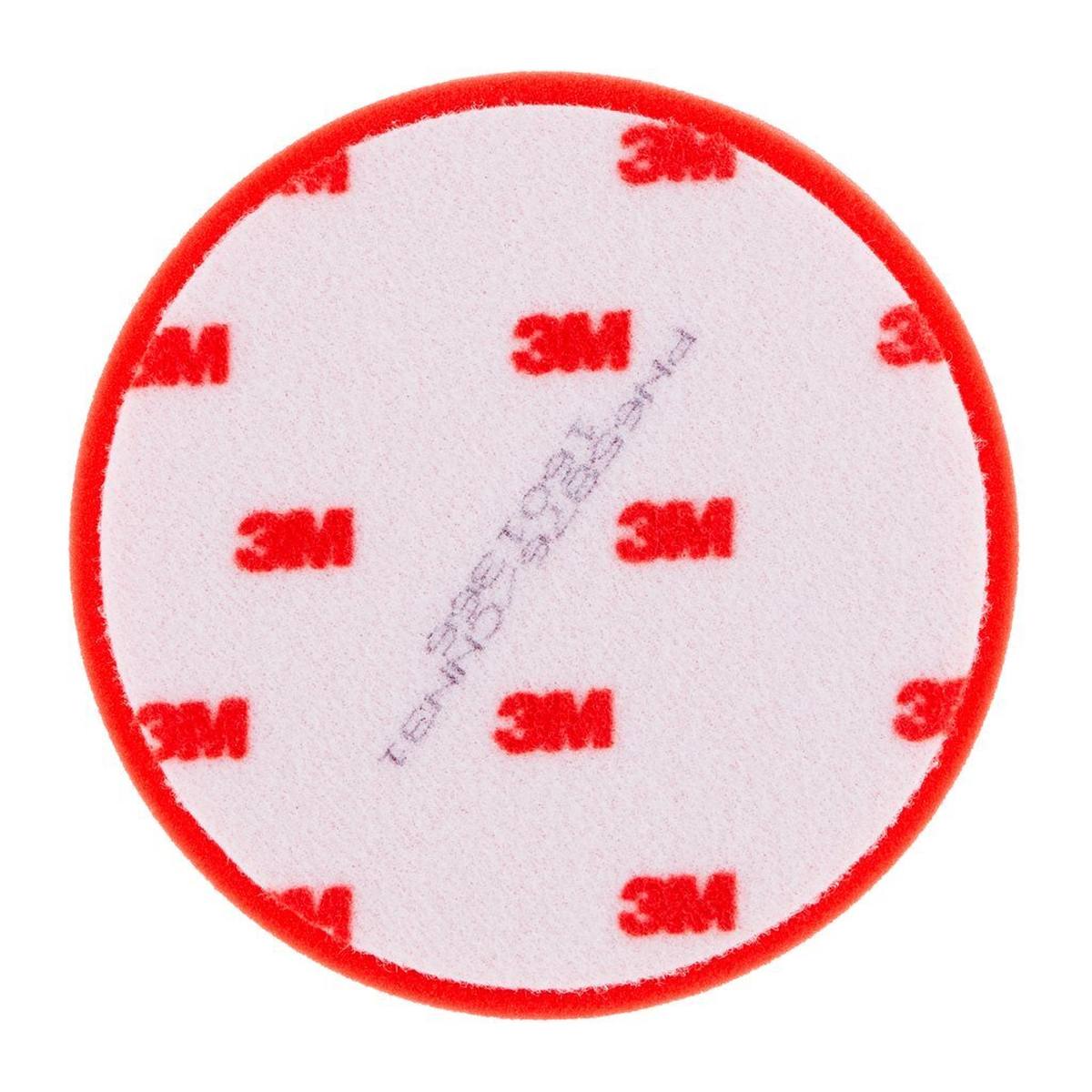 3M Almohadilla de espuma para pulir Finesse-it, roja, 133 mm, ondulada