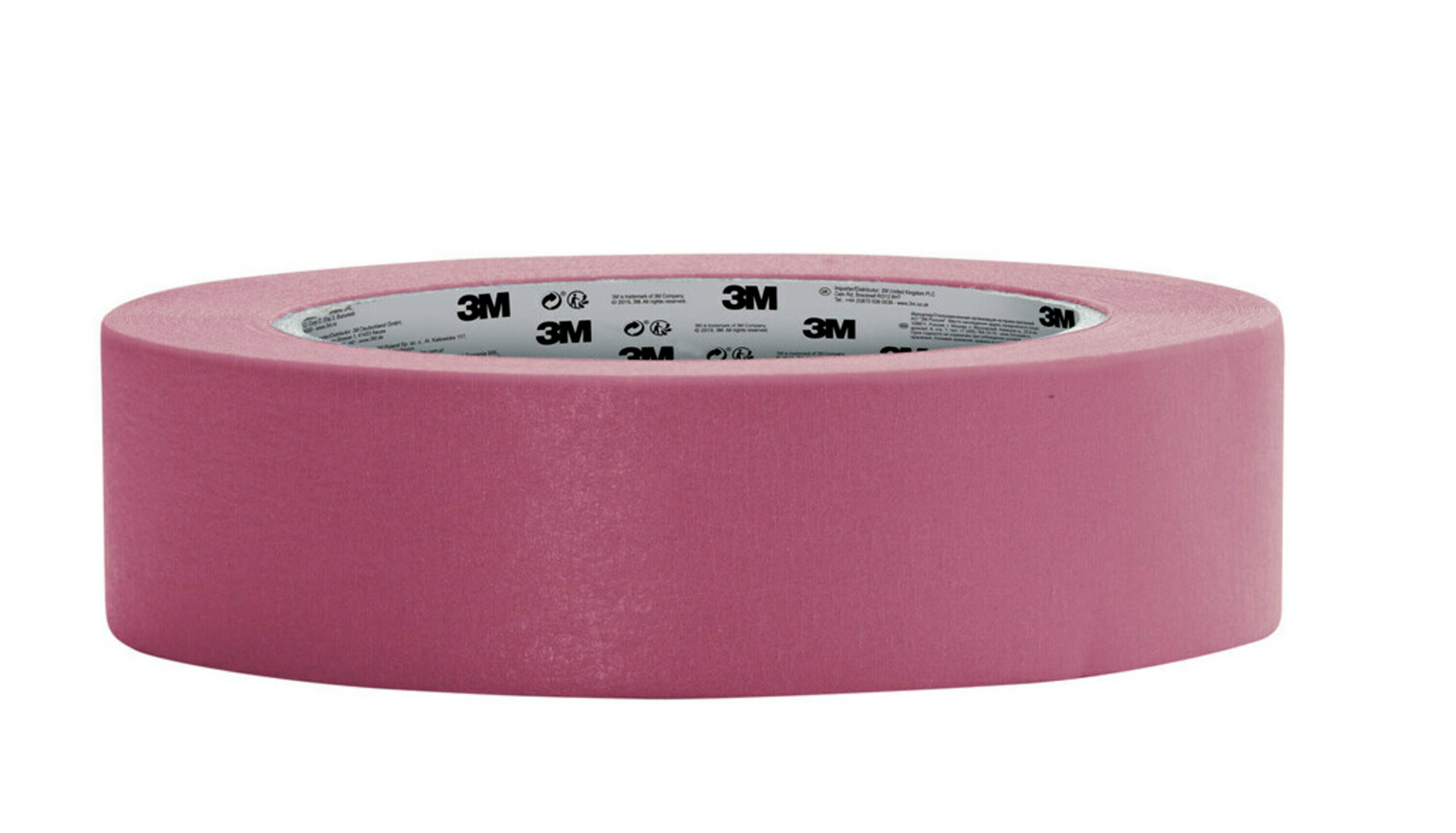 3M Malerabdeckband 2072 für besonders empfindliche Oberflächen, pink, 24 mm x 50 m