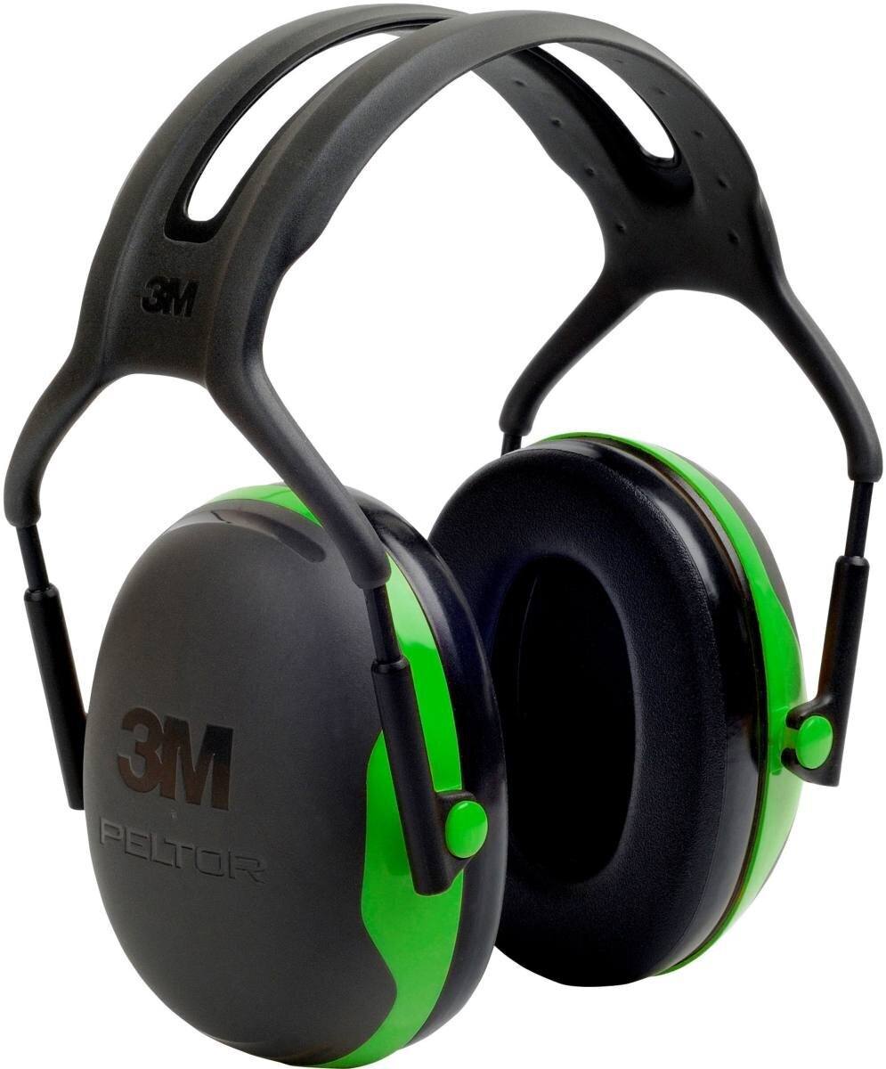 3M PELTOR Earmuffs, X1A ear muffs, green, SNR=27 dB