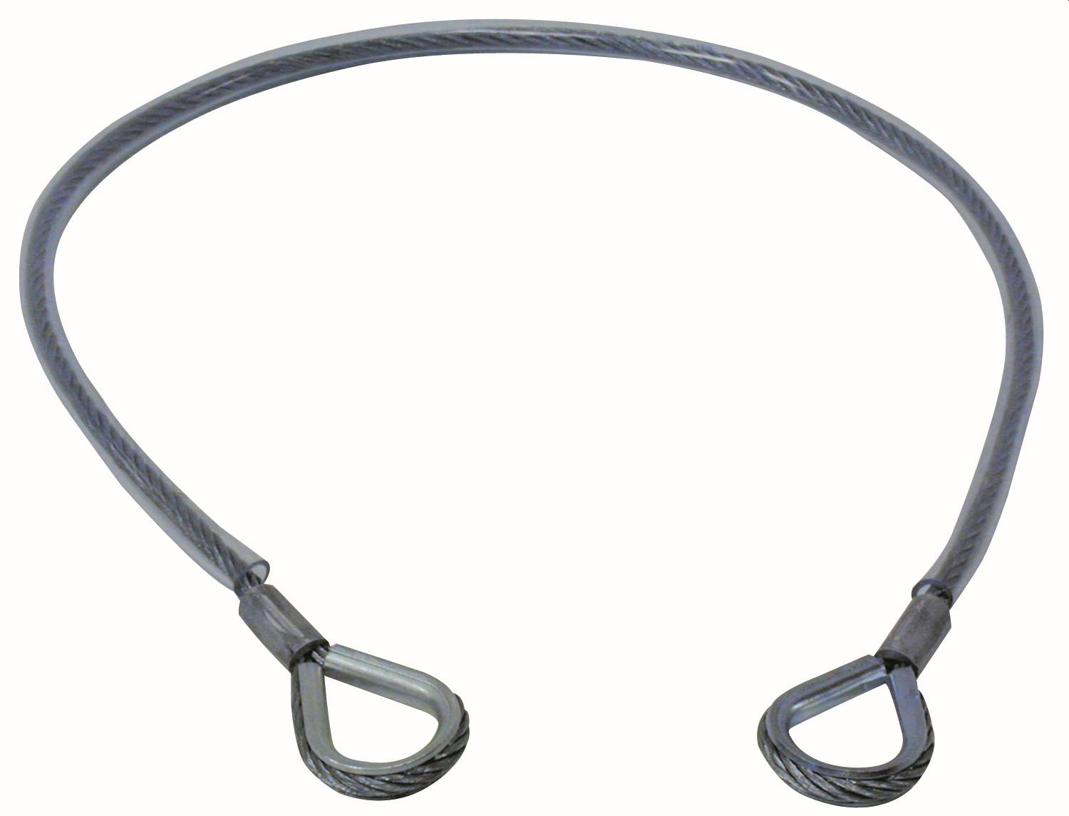 Eslinga de cable de acero 3M PROTECTA, cable de acero galvanizado de 6 mm, longitud 1 m, 10 kN, recubierta de PVC, 1,0 m