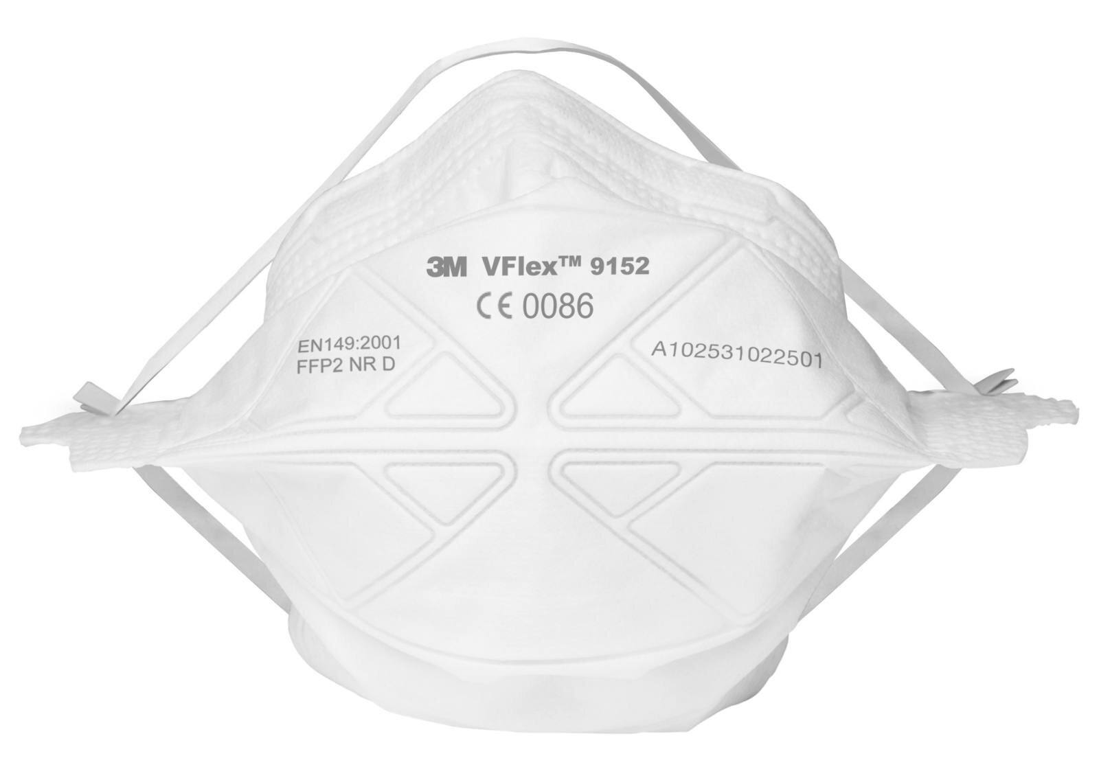 3M 9152S VFlex Masque de protection respiratoire FFP2, taille S