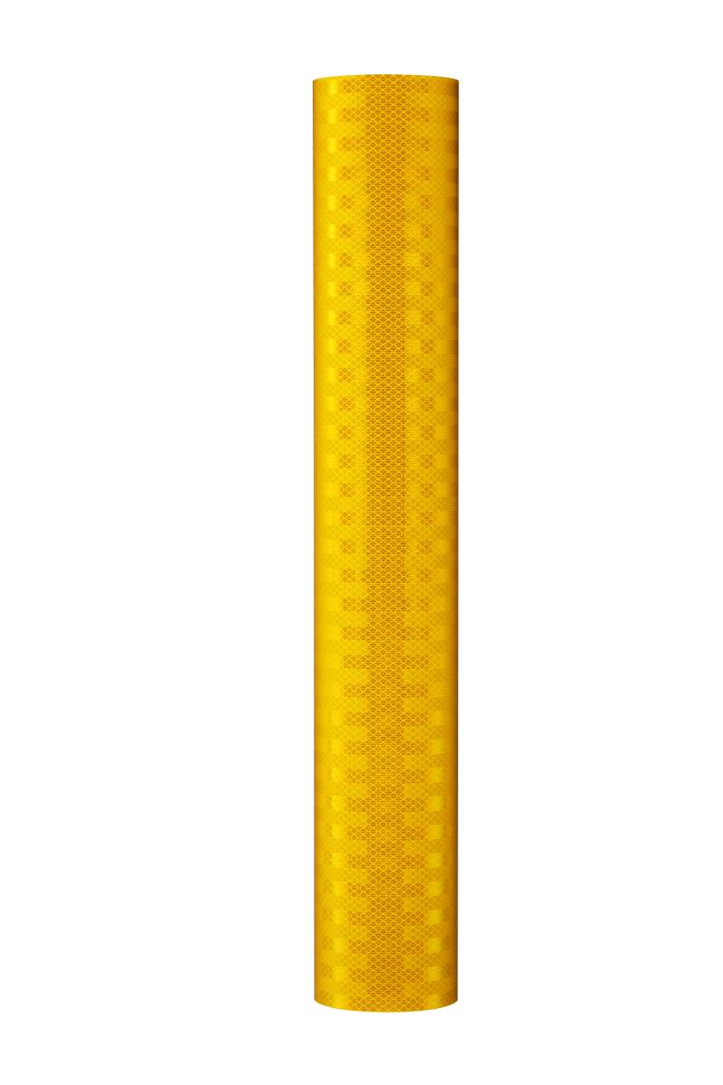3M Adhésif réfléchissant prismatique haute intensité SEM 3931, jaune, 762 mm x 45,7 m