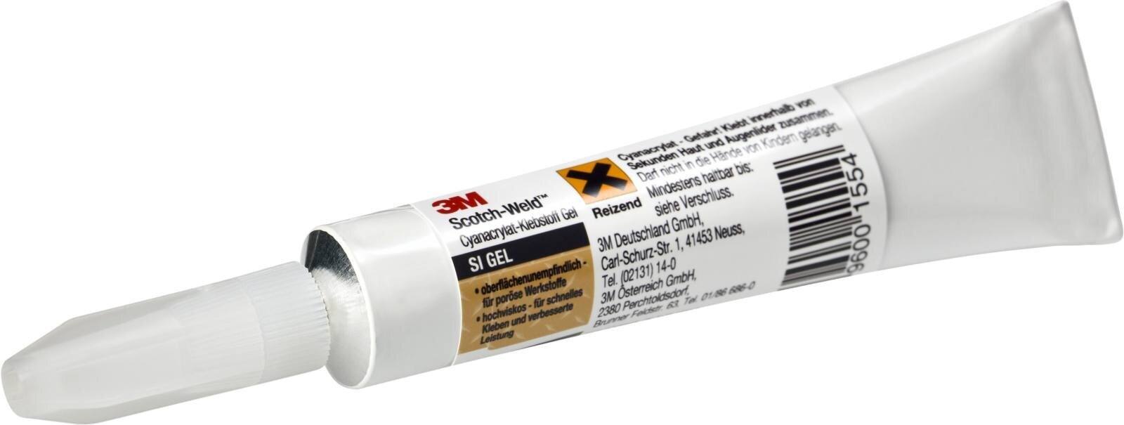 3M Scotch-Weld Gel adhesivo de cianoacrilato SI, transparente, 20 g