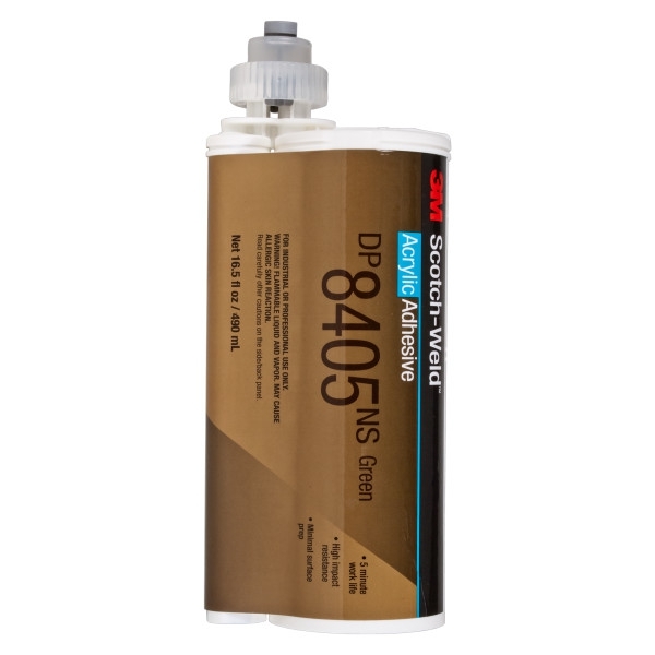 3M Scotch-Weld 2-component acrylic-based construction adhesive for the EPX System DP 8405 NS, green, 490 ml
