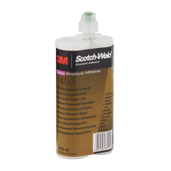 3M Scotch-Weld adhesivo de construcción de 2 componentes a base de resina epoxi para el sistema EPX DP 460, beige, 400 ml
