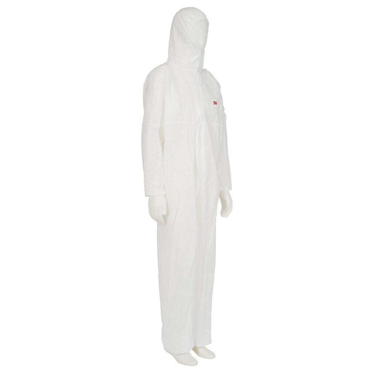 3M 4500 W Protective suit, white, CE, size M, material polypropylene, elasticated cuffs