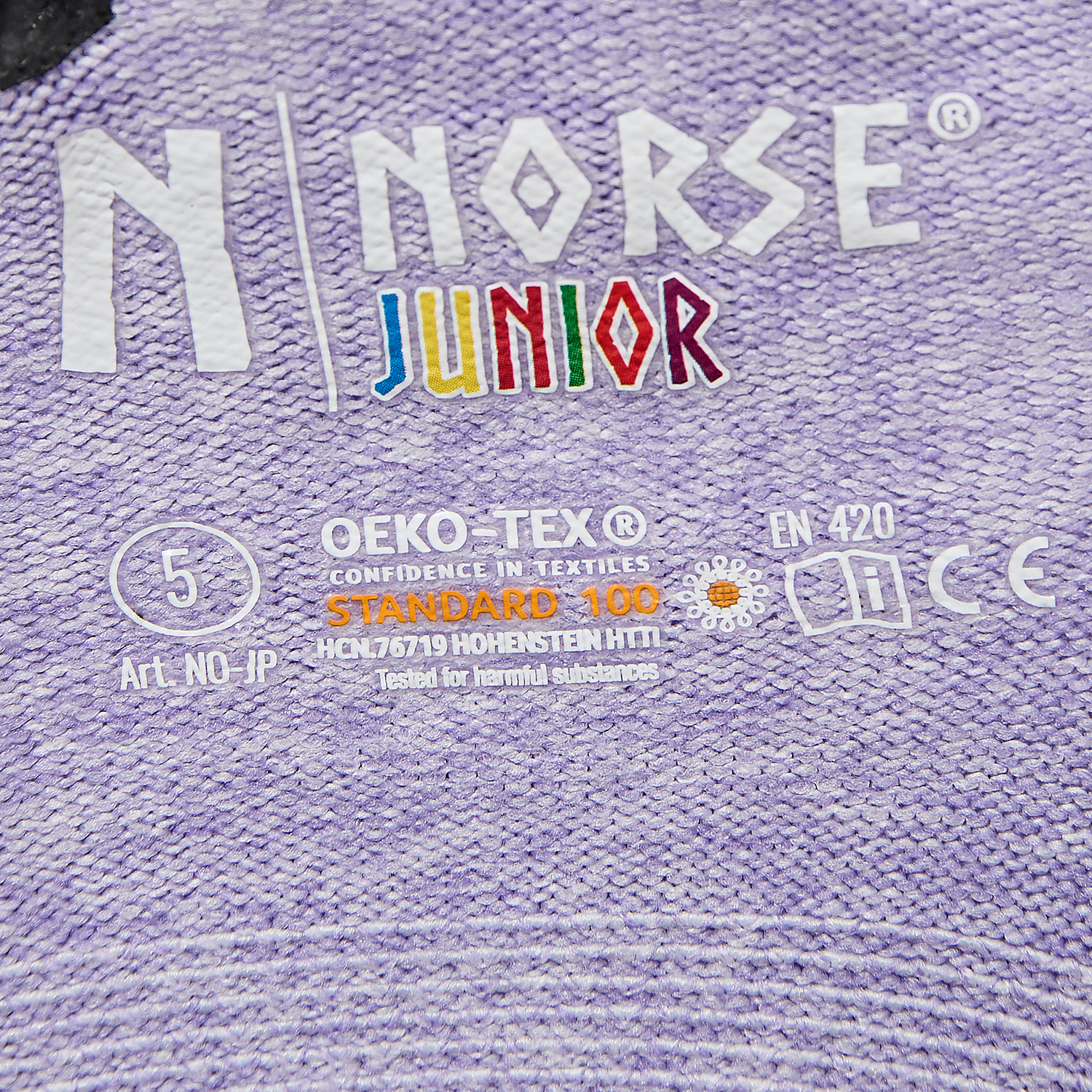 NORSE Junior Purple children's gloves size 5