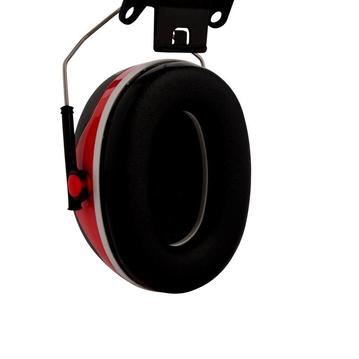 3M PELTOR Gehoorkappen, X3P3E helmbevestiging, rood, SNR=32 dB met helmadapter P3E (voor alle 3M helmen, behalve G2000)