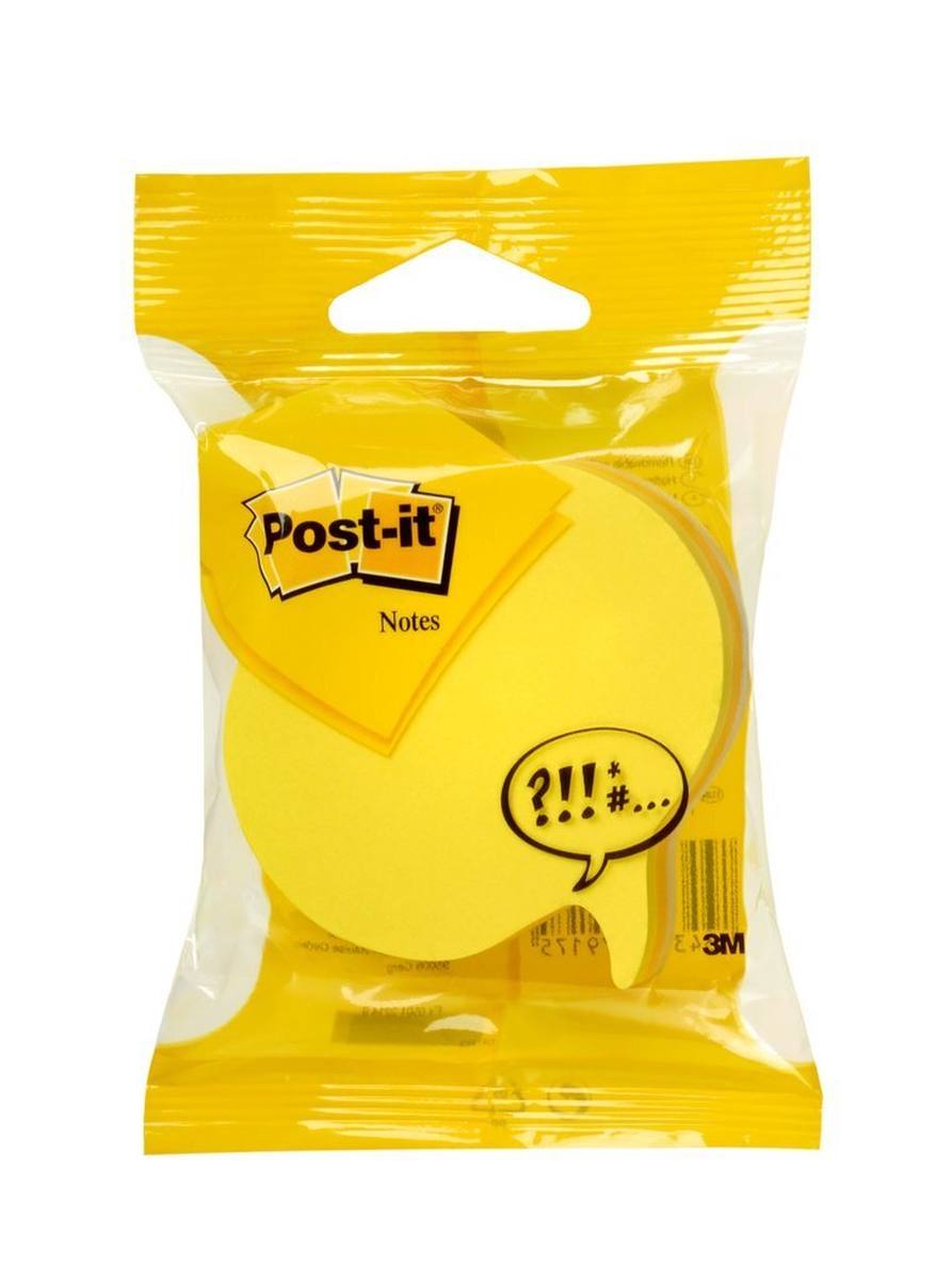 3M Post-it cubo 2007SP, 70 mm x 70 mm, giallo, ultra-giallo, bianco, 1 cubo da 225 fogli