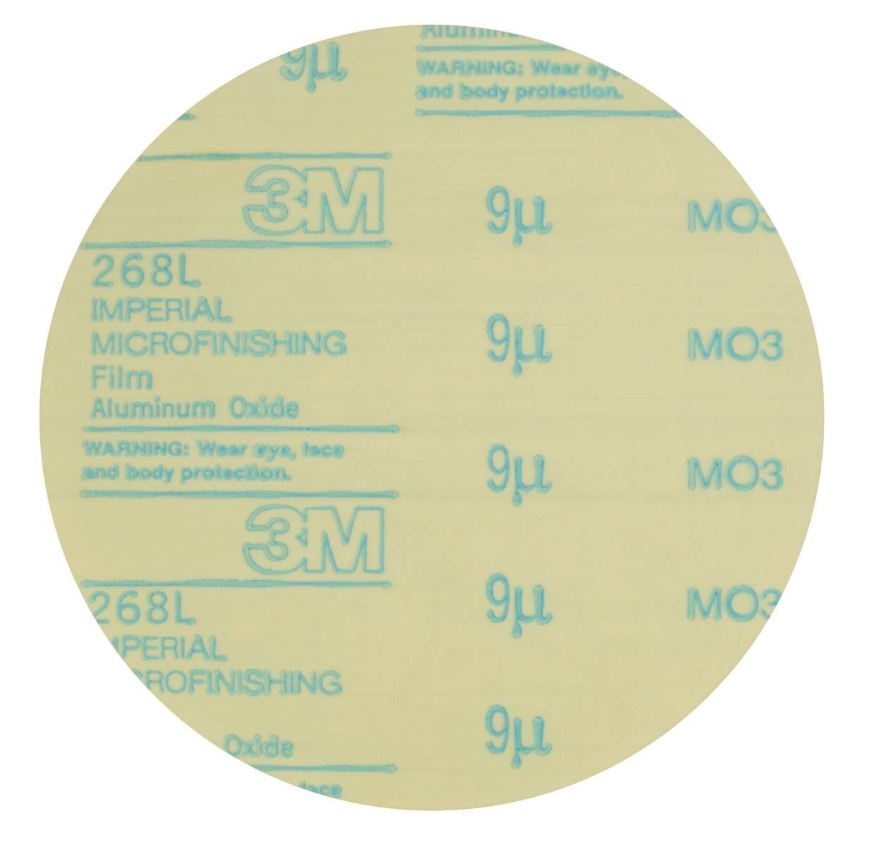 3M Stikit Self-adhesive microfinishing film disc 268L, 127 mm, 30 micron, unpunched