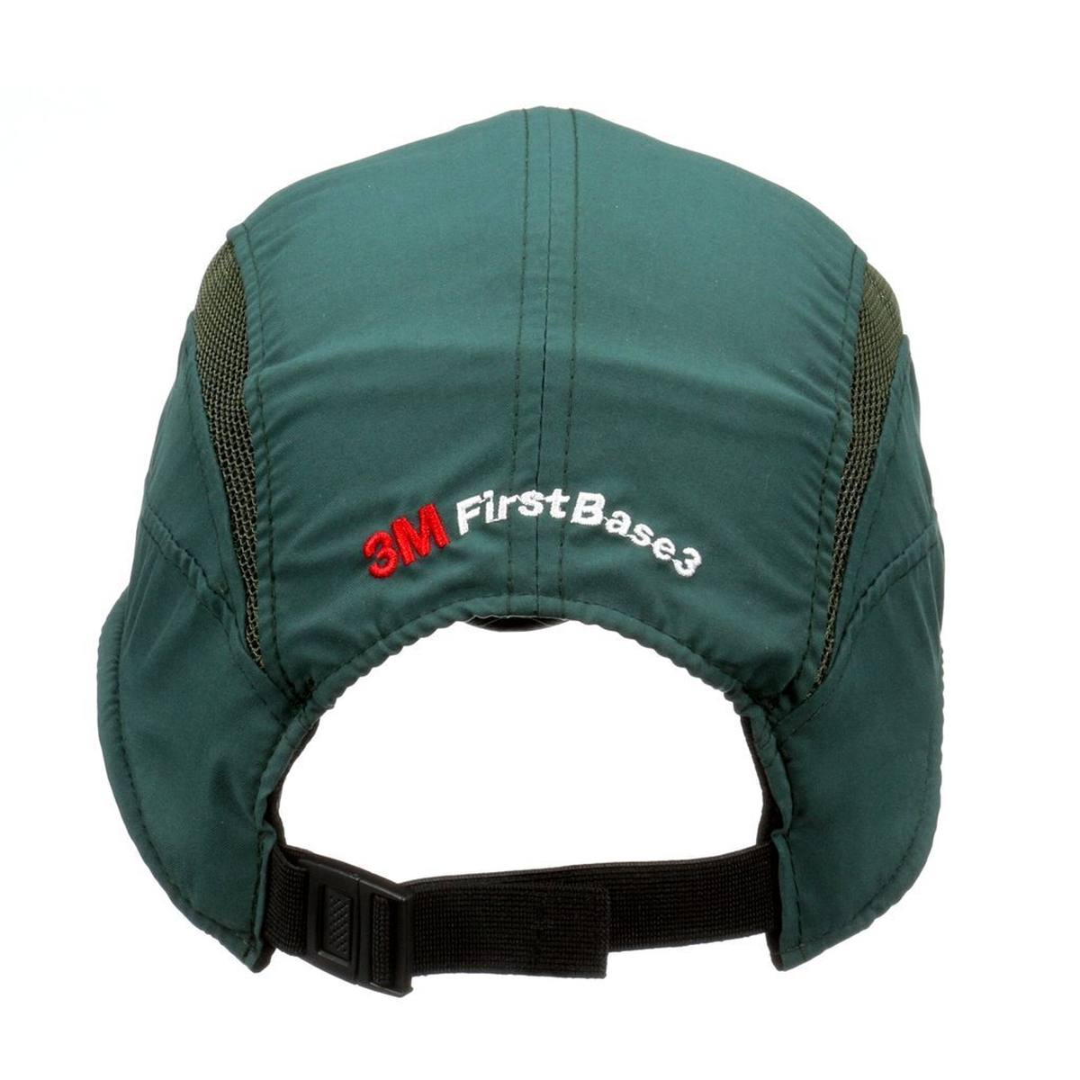 3M Scott First Base 3 Classic - berretto a botta in verde scuro - visiera accorciata 55 mm, EN812