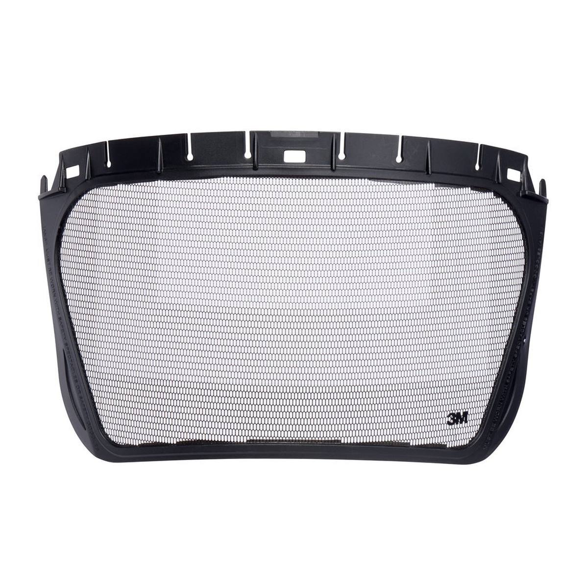 3M 5J Mesh visor Etched stainless steel Mesh size: 0.15mm Light reduction: min. 17%, max. 37%, Weight: 54g Available separately: V5 bracket for 3M safety helmets