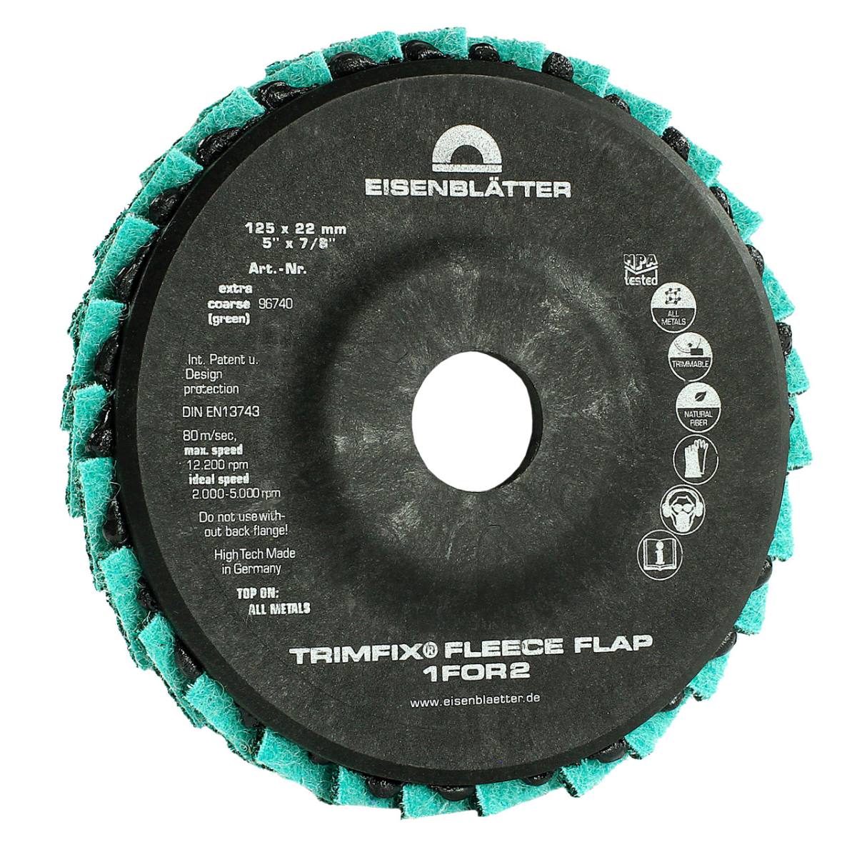 TRIMFIX Fiocco di Pile, 125 mm x 22.2 mm, Extra Grosso