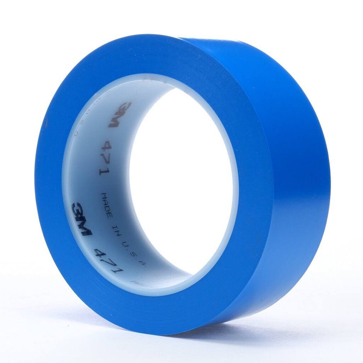 3M Cinta adhesiva de PVC blando 471 F, azul, 38 mm x 33 m, 0,13 mm