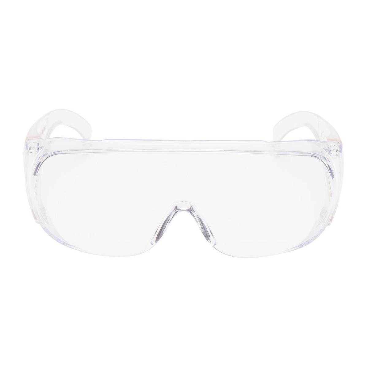 3M Gafas de protección para visitantes UV, PC, montura clara, transparente
