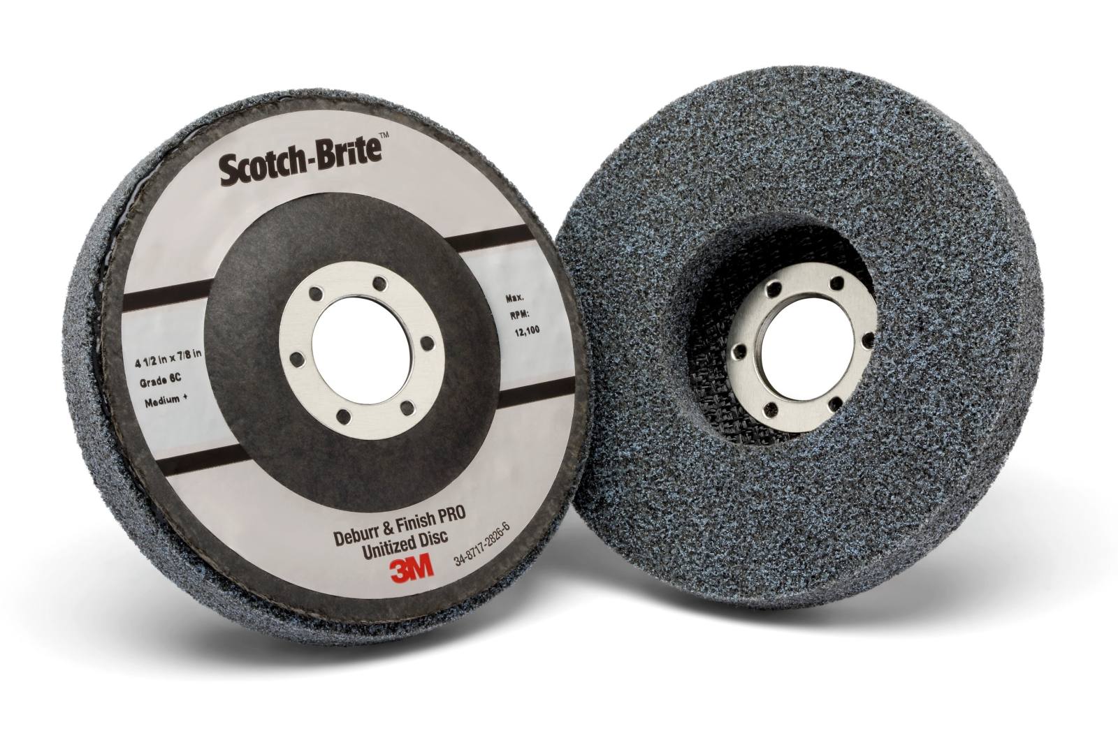3M Scotch-Brite Deburr &amp; Finishing PRO disque compact DP-UD, 115 mm x 22 mm, 6C MED