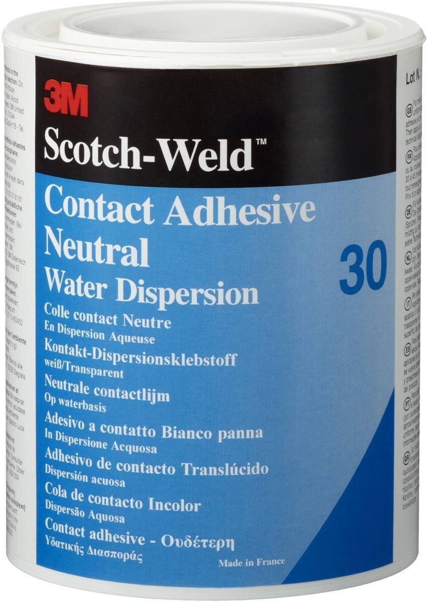3M Scotch-Weld dispersioliima polykloropreenipohjainen 30, läpinäkyvä, 20 l:n pakkaus.
