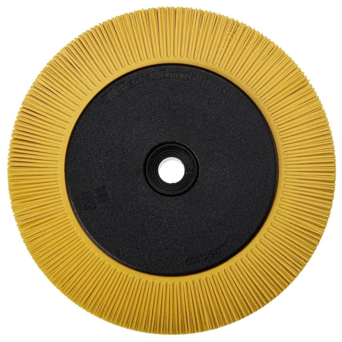 3M Scotch-Brite Disco de cerdas radiales BB-ZB con pestaña, amarillo, 203,2 mm, P80, tipo S #33082