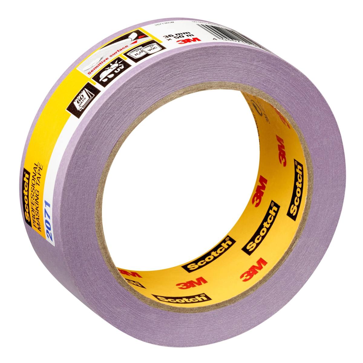 3M crepe tape 2071, purple, 36 mm x 50m