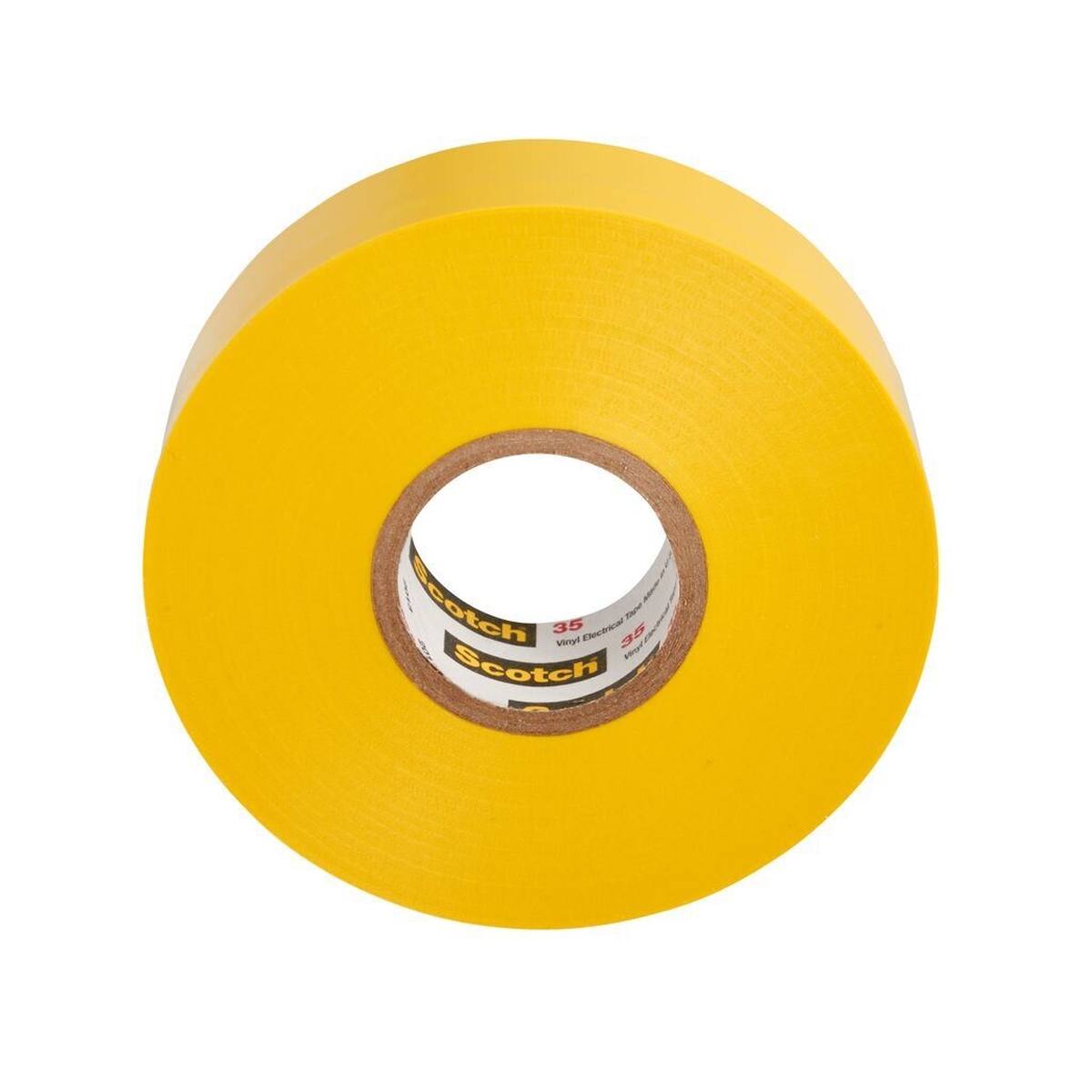 3M Ruban isolant électrique vinyle 35, jaune, 19 mm x 20 m, 0,18 mm