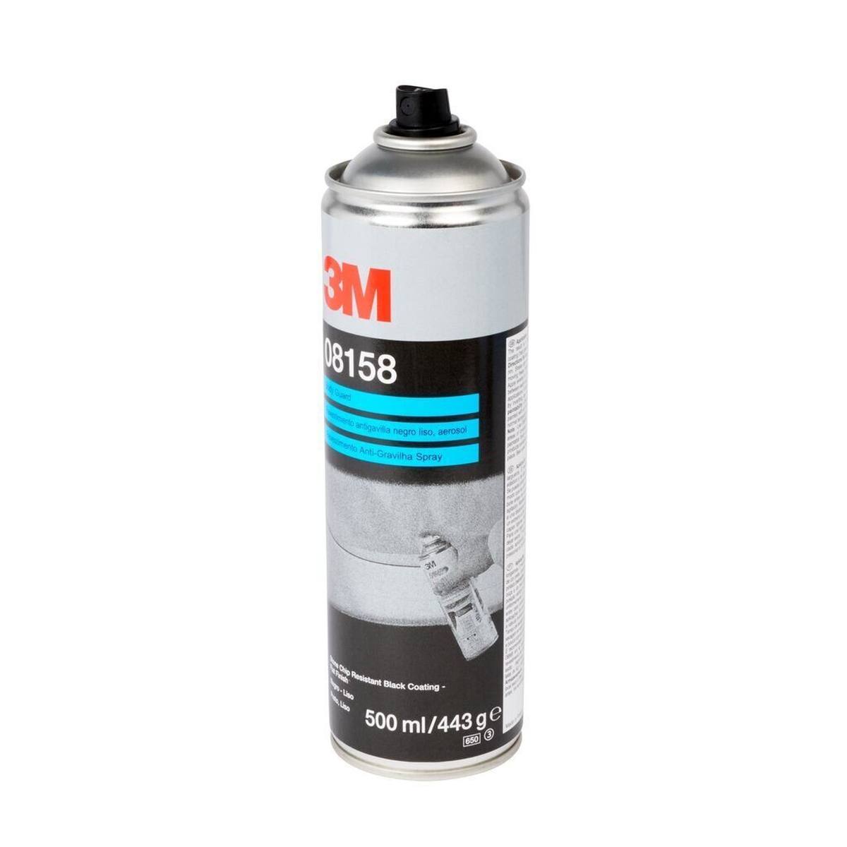 3M Stone chip protection spray / with flat structure, black, 500 ml #08158