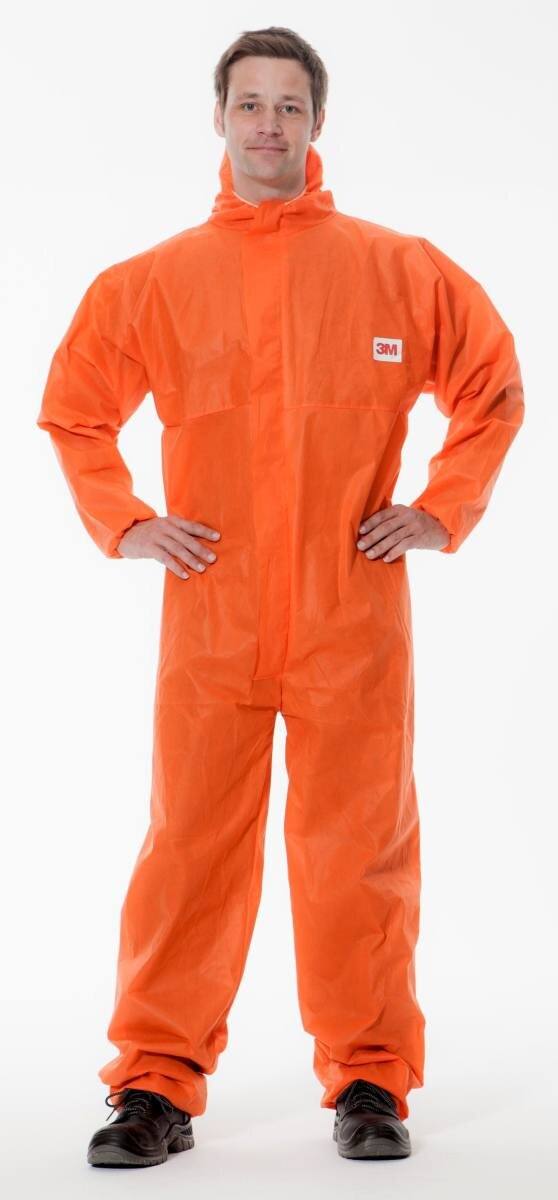 3M 4515O Protective suit, orange, TYPE 5/6, size S, material SMMS low-lint, elasticated cuffs