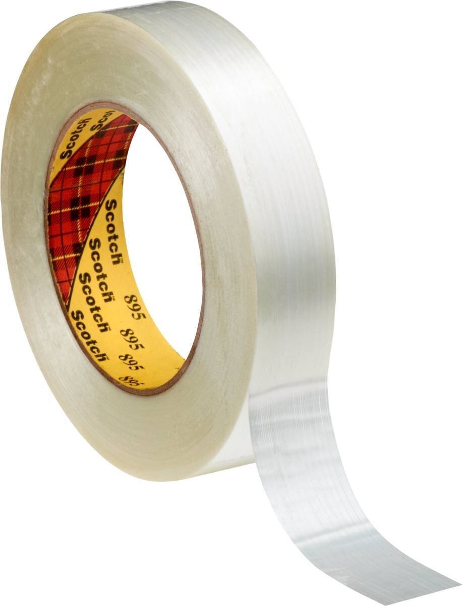 3M Scotch nastro adesivo in filamenti 895, trasparente, 19 mm x 50 m, 0,15 mm