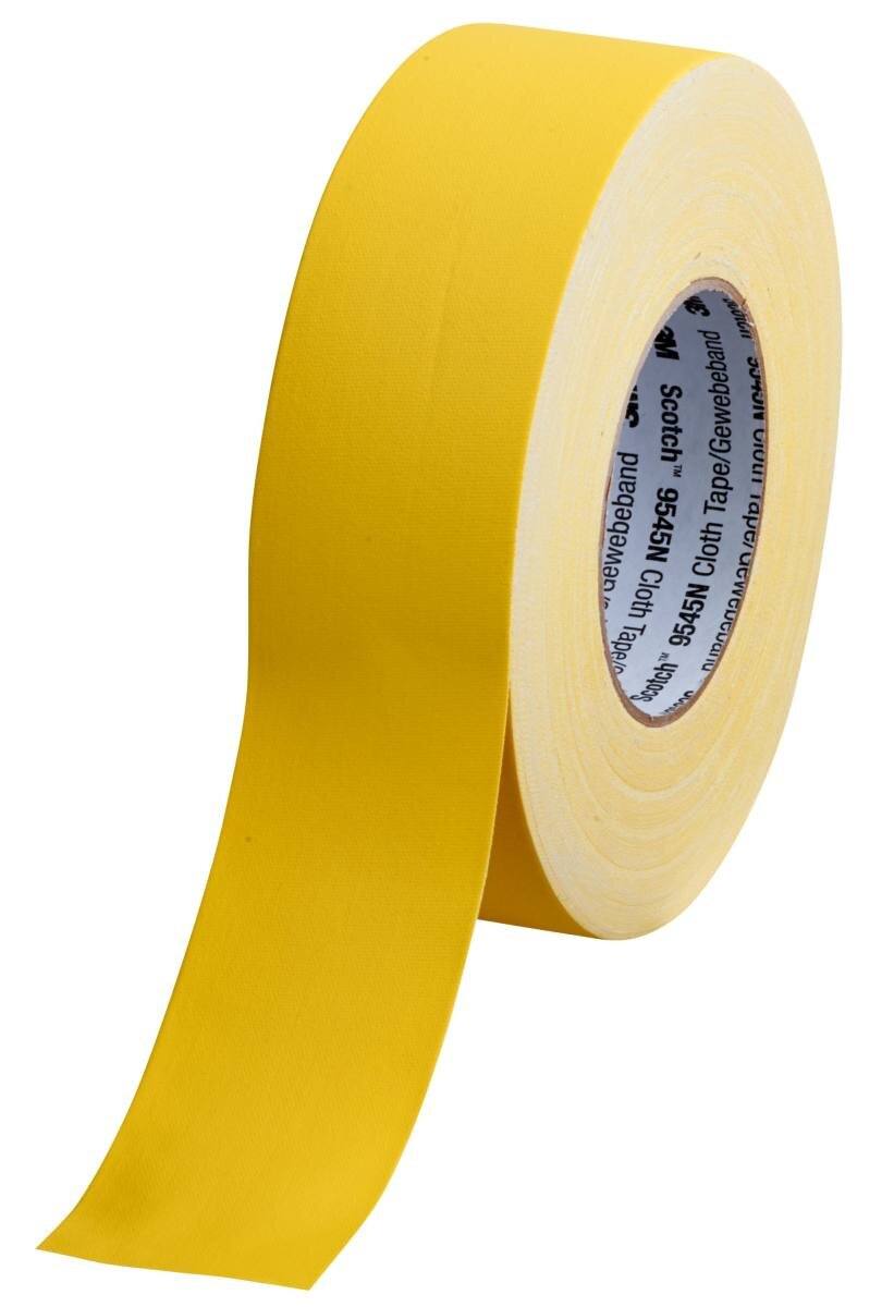3M ruban adhésif en tissu imprégné 9545N, jaune, 50 mm x 50 m, 0,3 mm