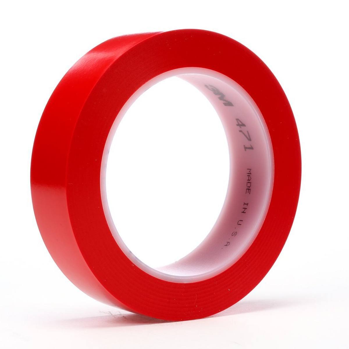 Nastro adesivo 3M in PVC morbido 471 F, rosso, 25 mm x 33 m, 0,13 mm