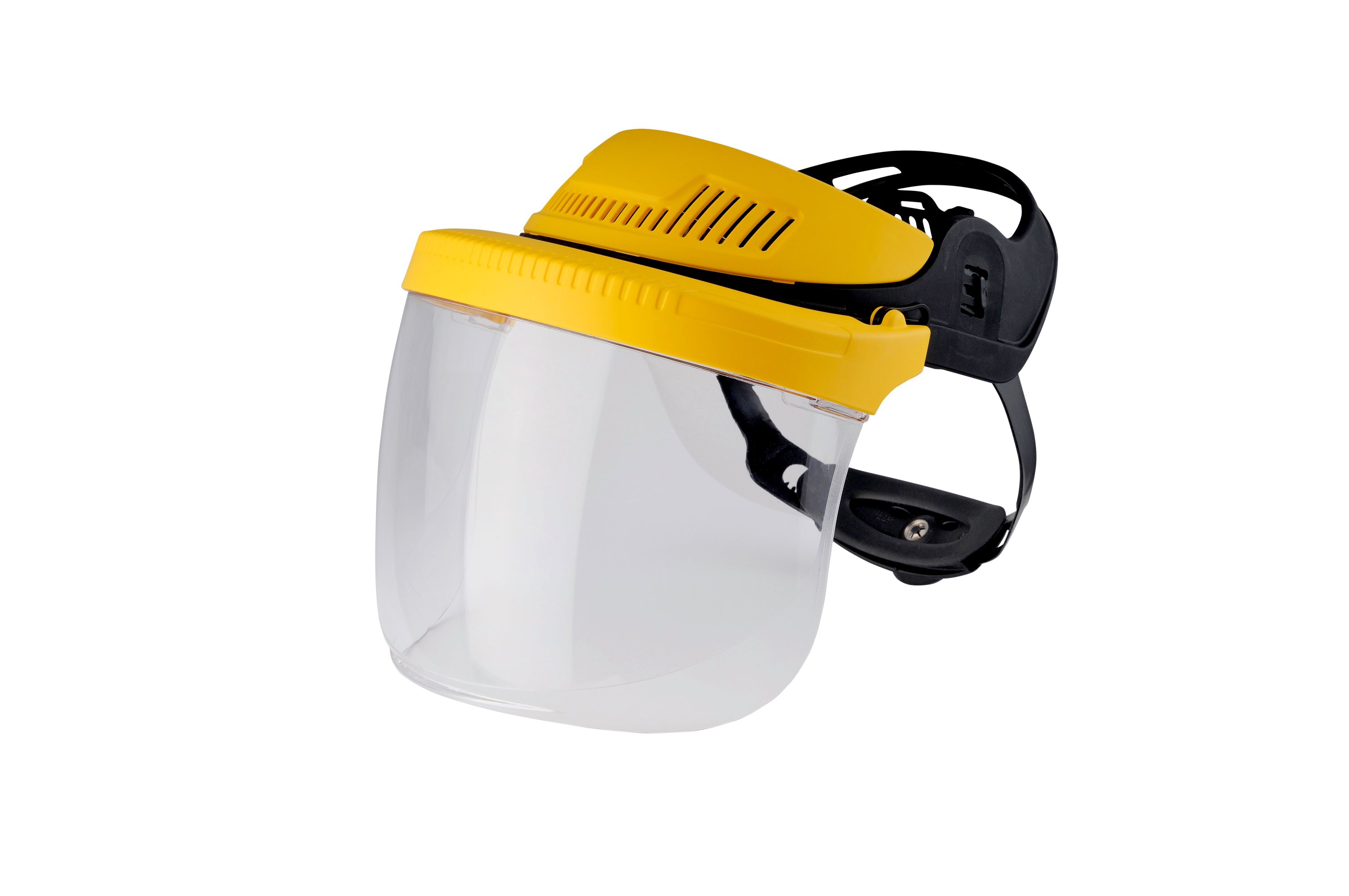 3M Head mount combination, industrial, yellow, G500V5F11-GU Head mount with visor 5F-11 polycarbonate