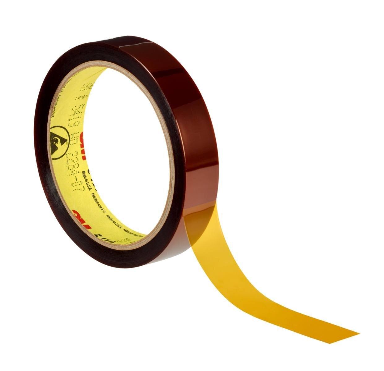 3M High Temperature Polyimide Adhesive Tape 5419, ruskea, 12,7 mm x 33 m, 68,58 µm.