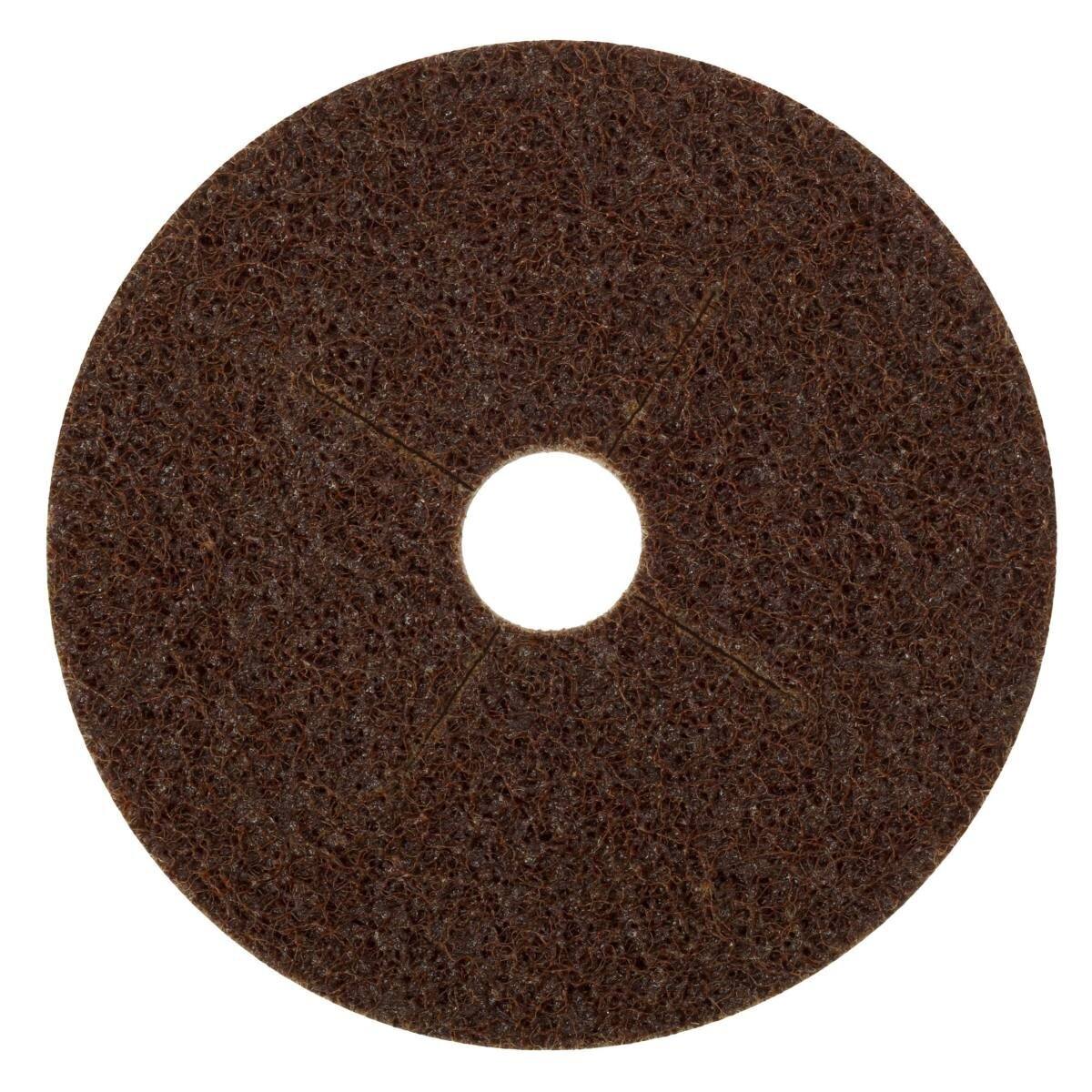3M Scotch-Brite disco no tejido SC-DB con soporte de fibra, 178 mm, 22 mm, A, grueso #12023