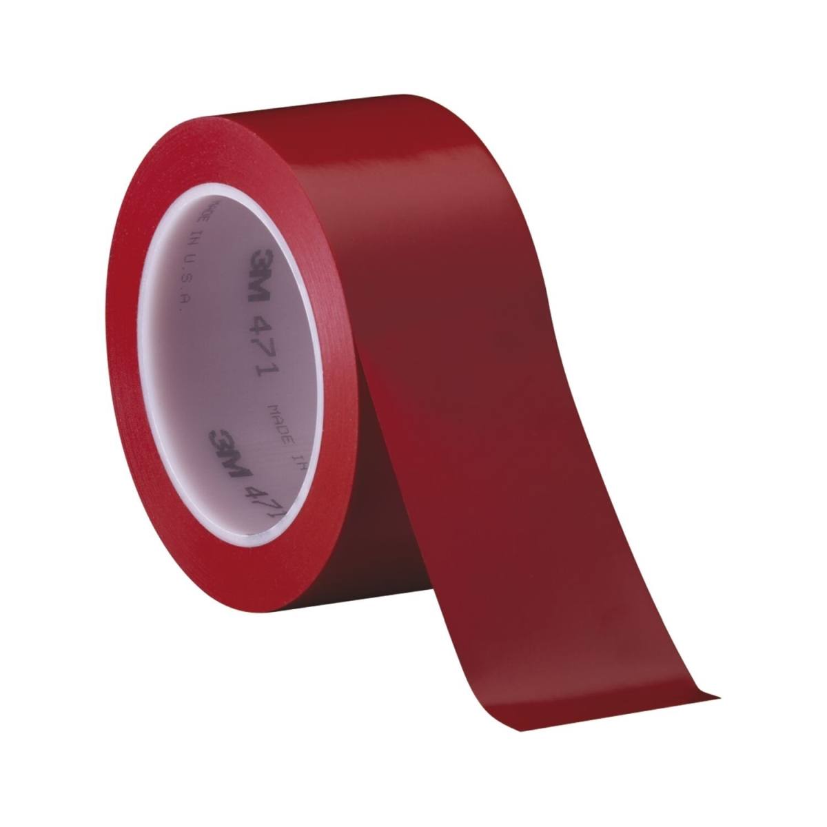 Nastro adesivo 3M in PVC morbido 471 F, rosso, 50 mm x 33 m, 0,13 mm, confezionato singolarmente e in modo pratico