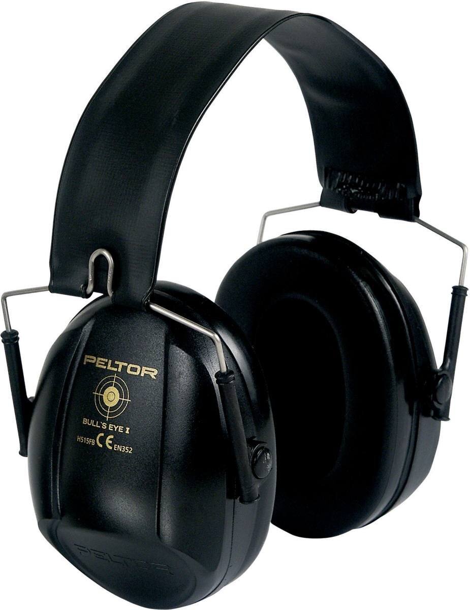  3M PELTOR Bull's Eye I -kuulosuojaimet, taittuva pääpanta, musta, SNR=27 dB, H515FSV
