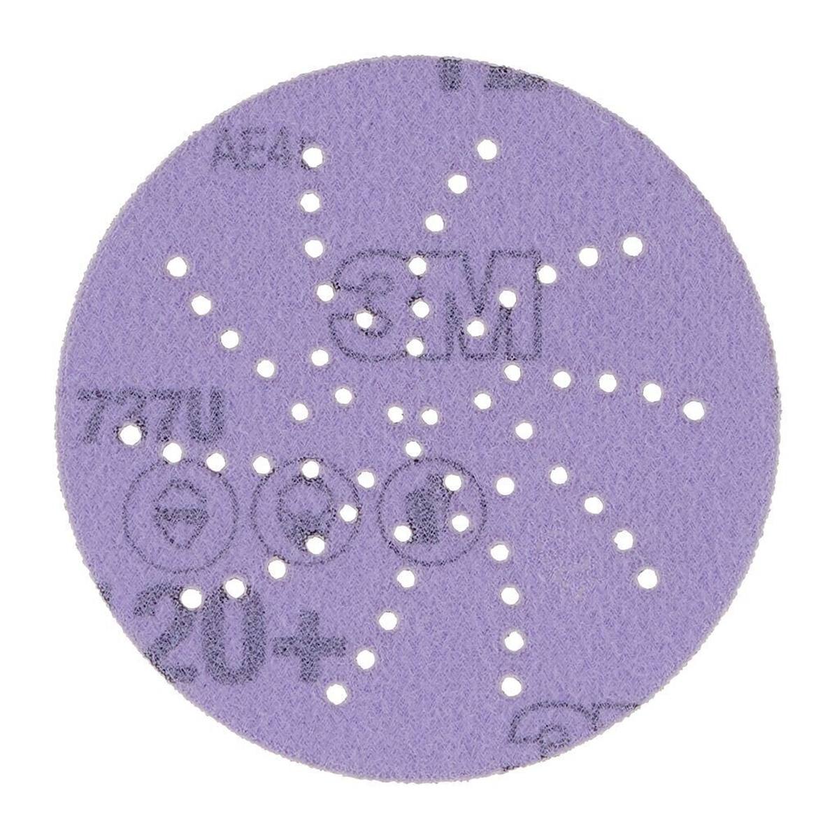 3M Cubitron II Hookit Purple+ Premium sanding discs Multihole 737U, 76 mm, 120+