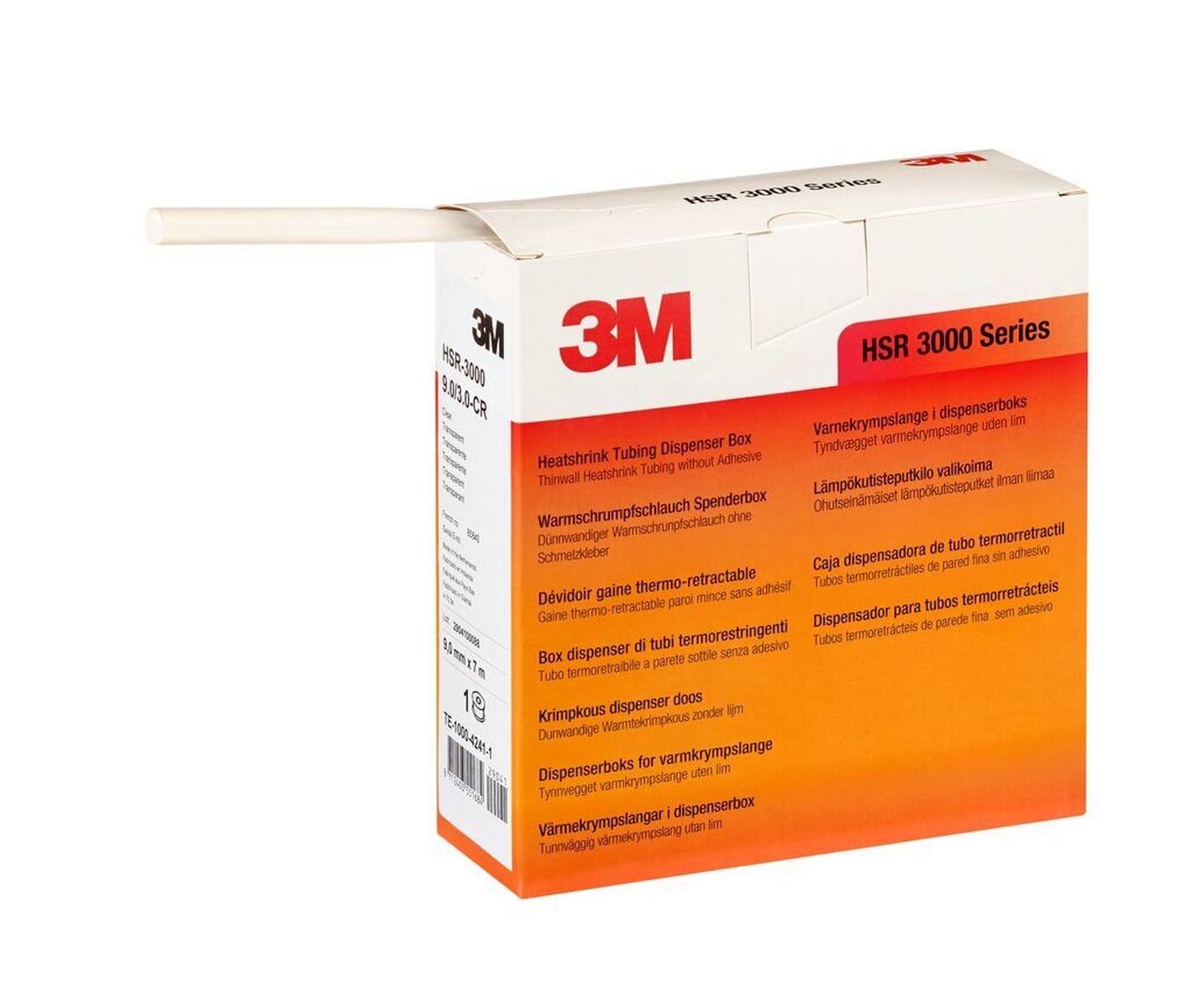 3M HSR 3000 Thin-walled heat-shrink tubing on a roll, transparent, 24/8 mm, 5 m