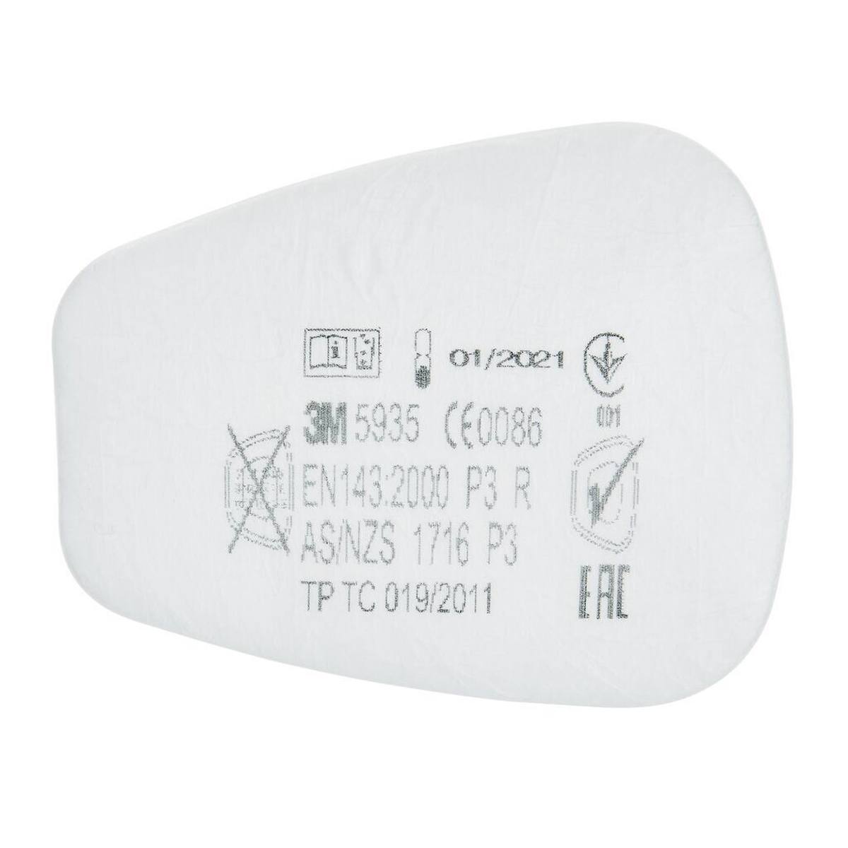 3M 5935 P3R Particle insert filter against solid and liquid particles