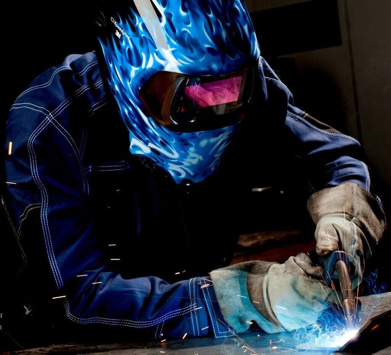 3M Speedglas 100V welding helmet Automatic welding helmet DIN 8-12 Mig "Ice Hot" #752520