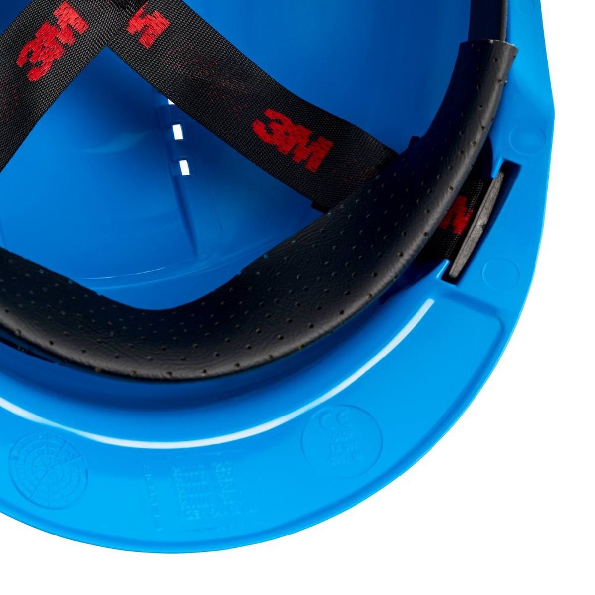 3M Casco de seguridad G3000 G30CUB en azul, ventilado, con uvicator, pinlock y banda de sudor de plástico