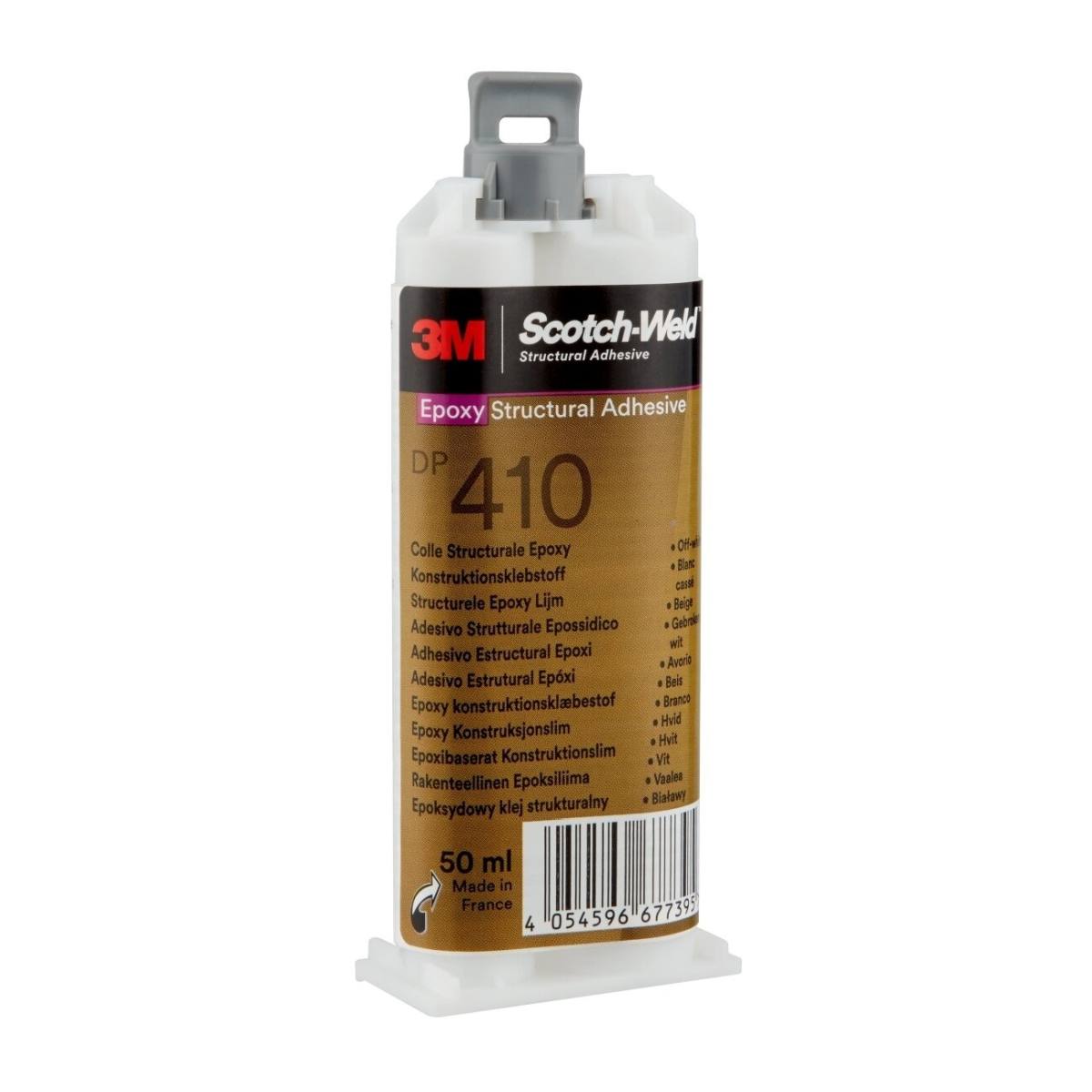 3M Scotch-Weld 2-component construction adhesive based on epoxy resin for the EPX system DP 410, beige, 50 ml