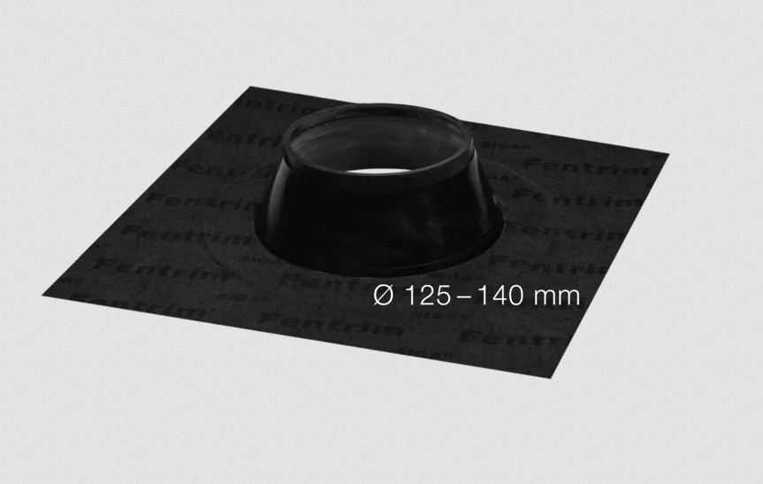 SIGA Fentrim Manschette schwarz Durchmesser 125-140mmm