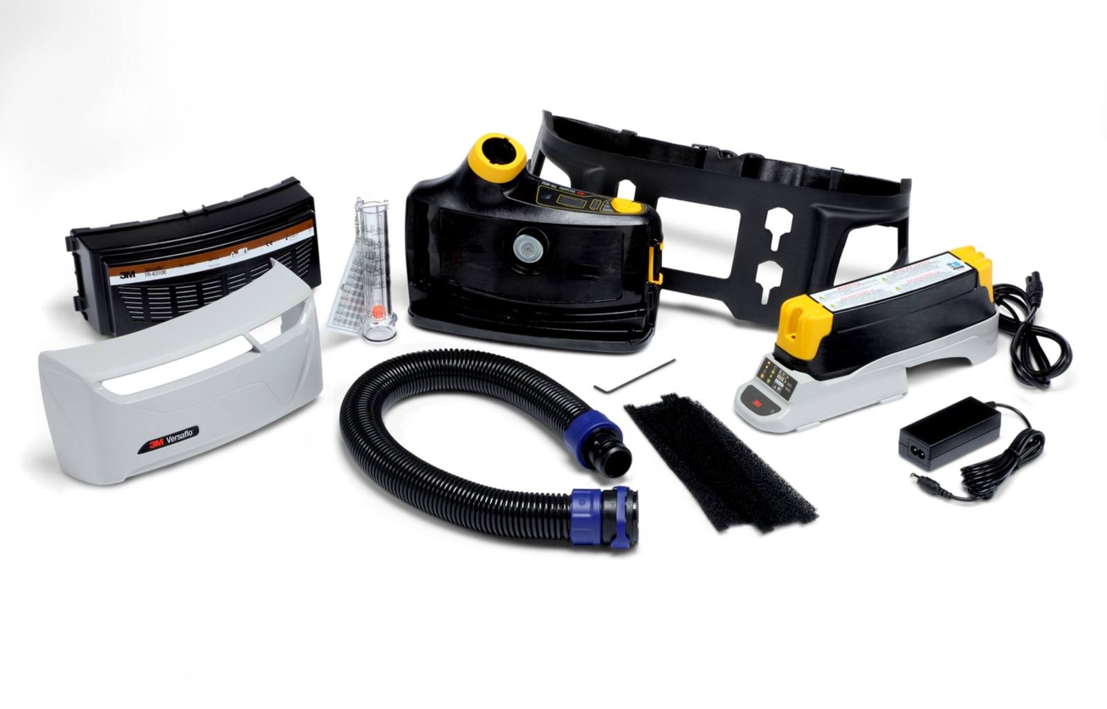 3M TR-819E IS Versaflo starter pack Ex protection with TR-802E blower unit, 1x A2P filter, 2x pre-filters, standard belt, 1x battery, tool for attaching the battery, charger, BT-30 adjustable air hose, air flow indicator