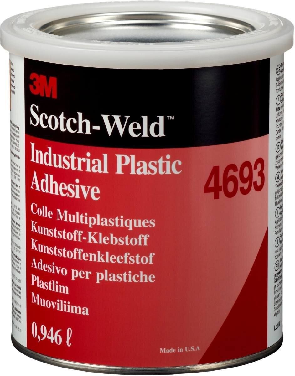 Adesivo 3M Scotch-Weld a base di elastomeri sintetici 4693, trasparente, 18,925 l