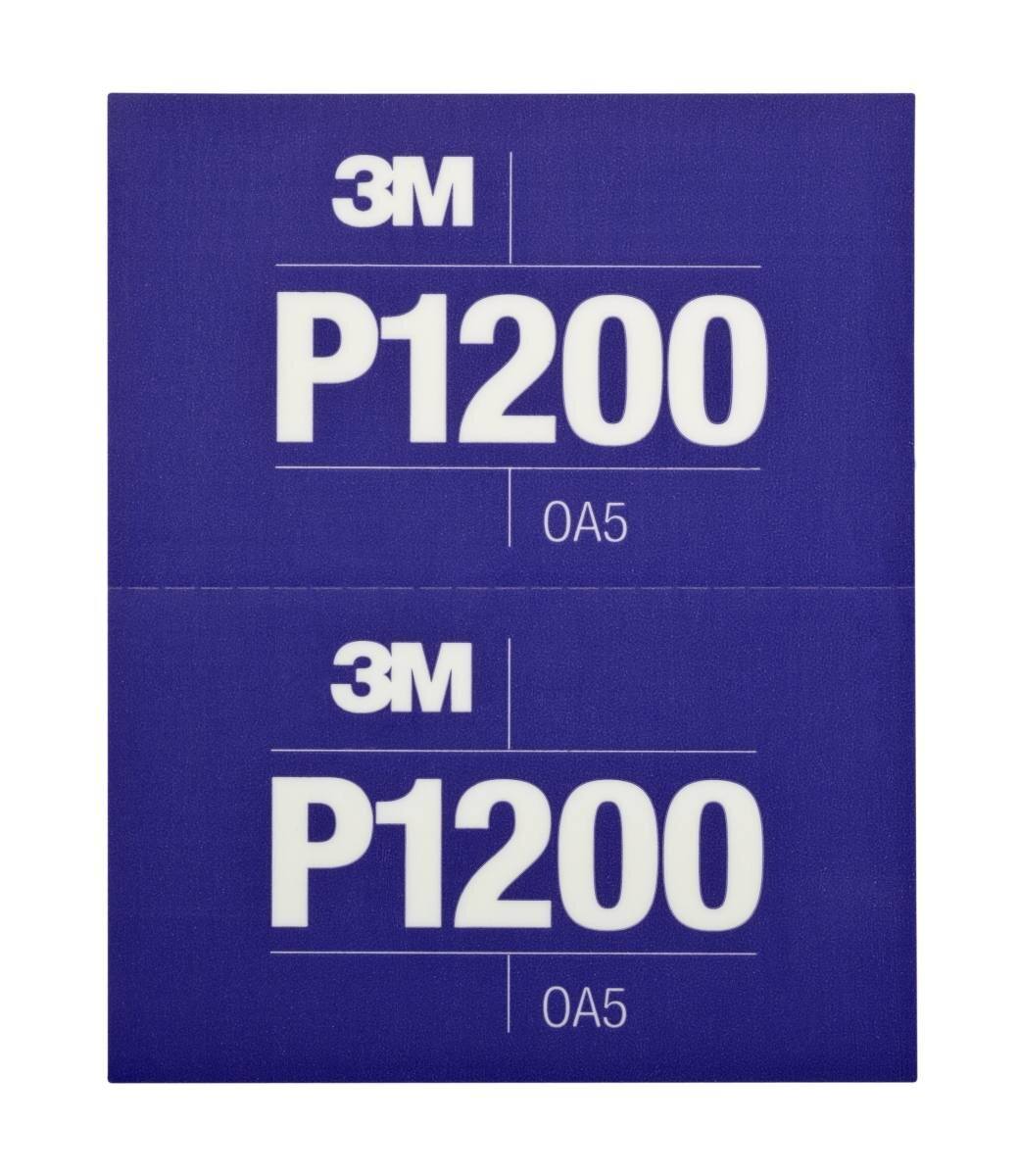 3M Hookit Flexible sanding strips, purple, 140 mm x 171 mm, P1200, 25 pieces / box