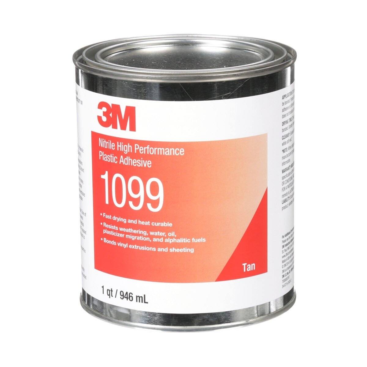 3M Scotch-Weld liuotinliima nitriilikumipohjainen 1099, kullankeltainen, 1 l