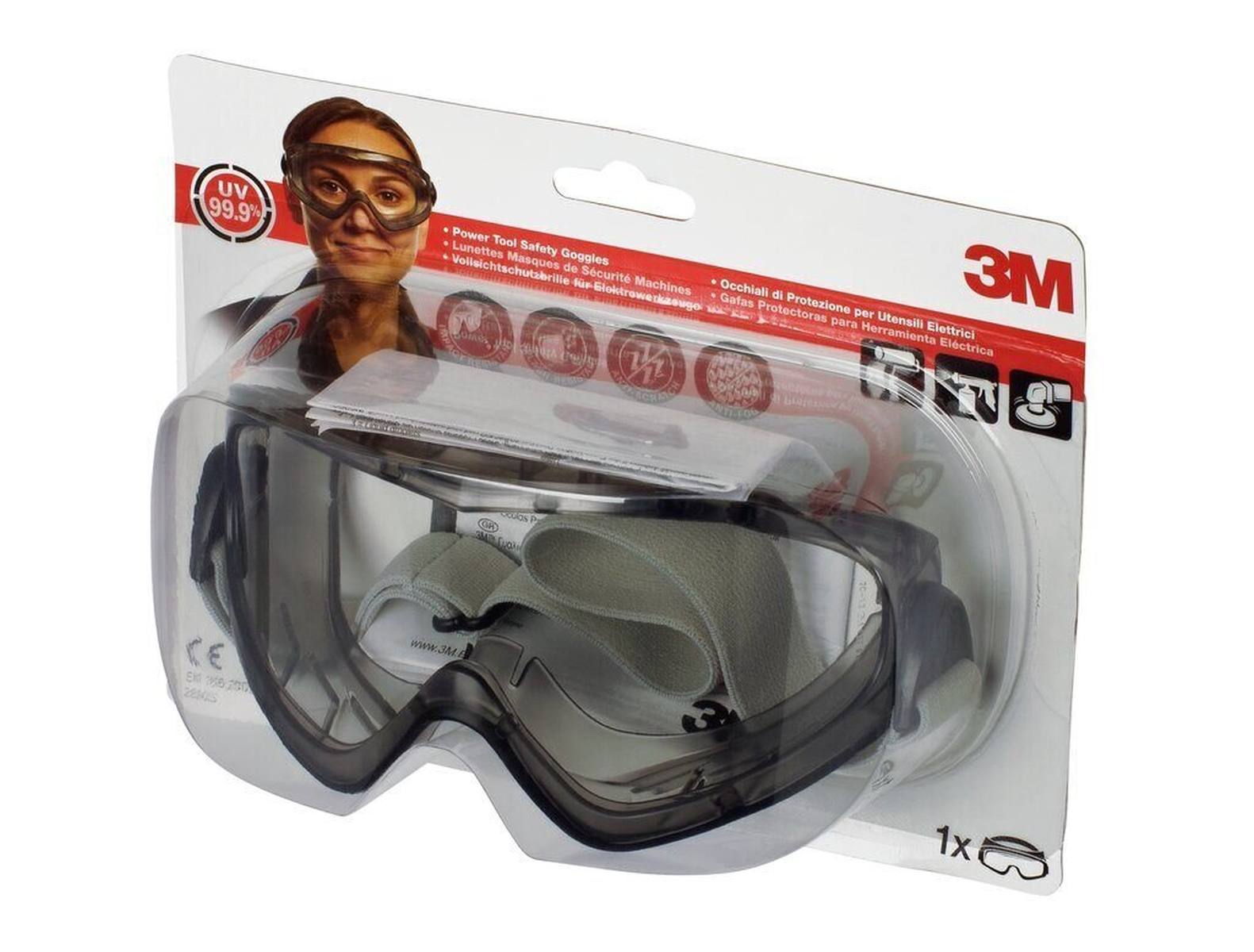 3M Full-vision veiligheidsbril 2890SC, 1 stuk, blisterverpakking